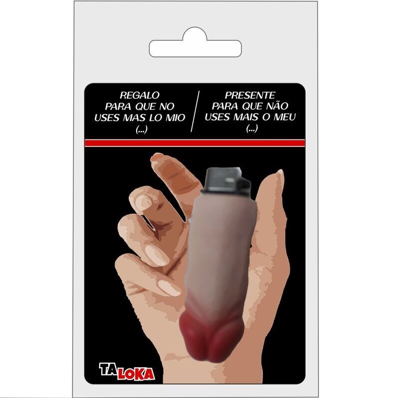 Accendino a Forma di Pene Ricaricabile Taloka — Color Carne