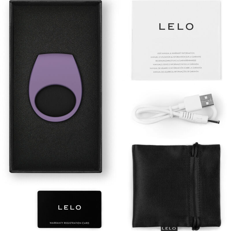 Anello Fallico Vibrante App-Controlled Lelo Tor 3 — Viola