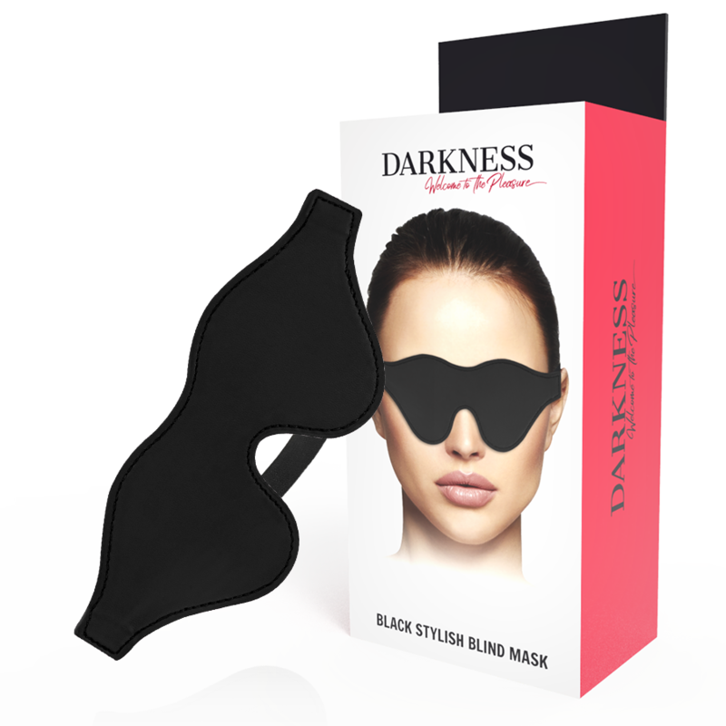 Benda per Occhi BDSM Darkness — PVC, Fascia Elastica Regolabile