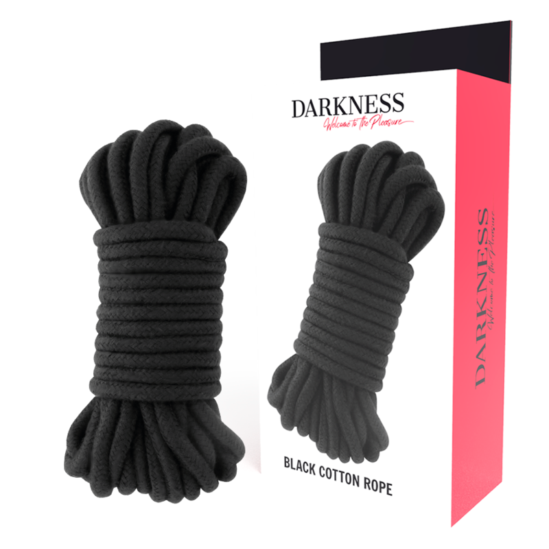 Corda Bondage Giapponese Darkness — Cotone Nero, 10 m
