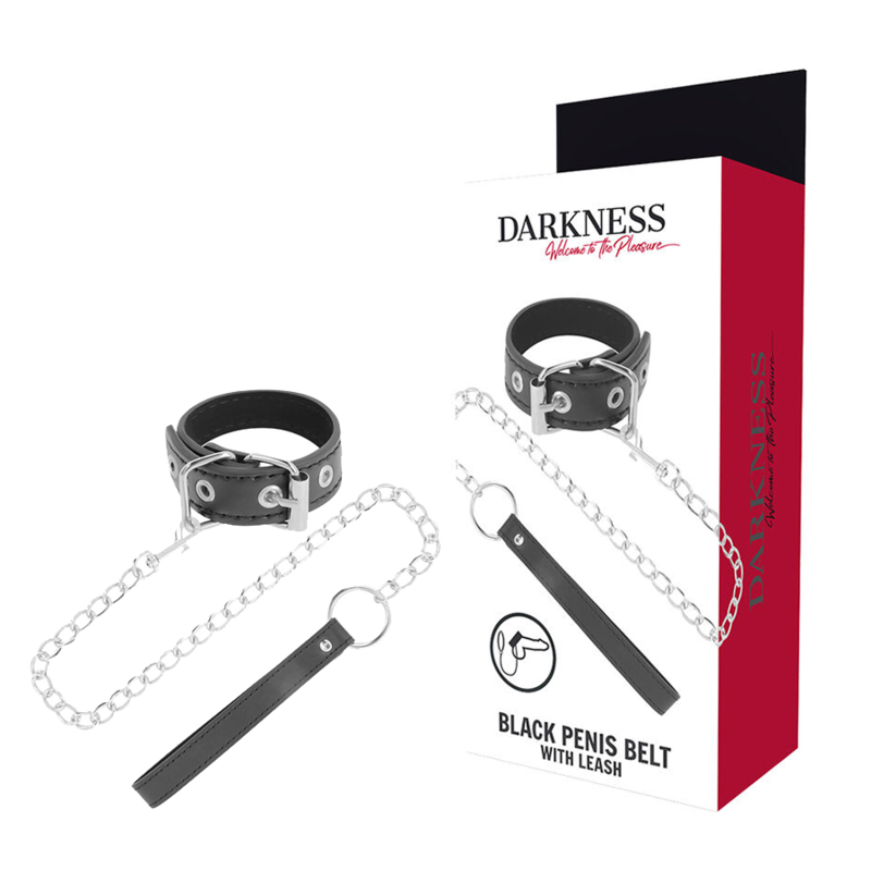 Anello Fallico con Cinturino BDSM Darkness — Vegan Leather