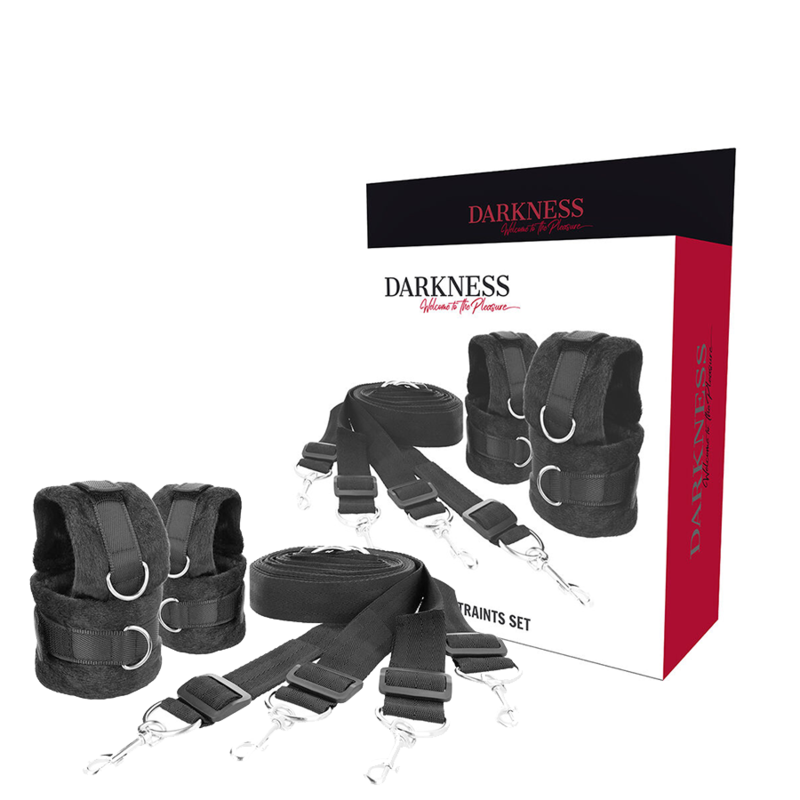 Kit Bondage da Letto Darkness — 4 Punti Contenimento Neoprene