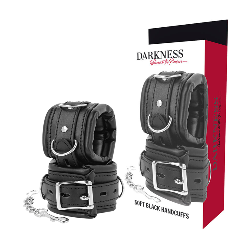 Manette BDSM Imbottite Darkness — Doppio Strato, 20 cm