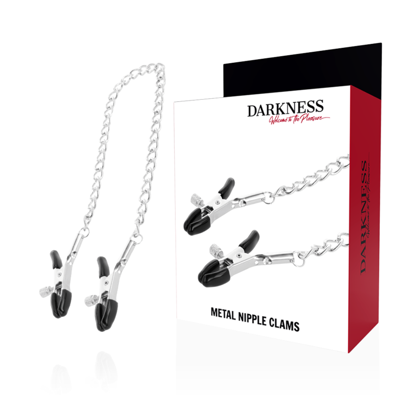 Morsetti per Capezzoli Regolabili Darkness — Acciaio, Unisex