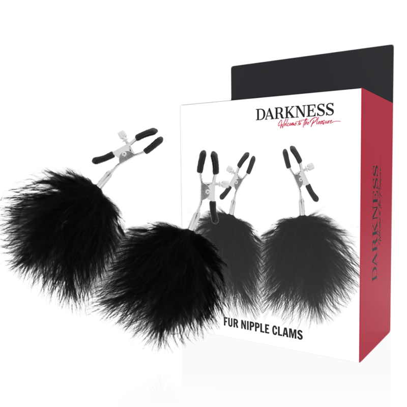 Morsetti per Capezzoli Regolabili Darkness Pom-Pom 2 — BDSM