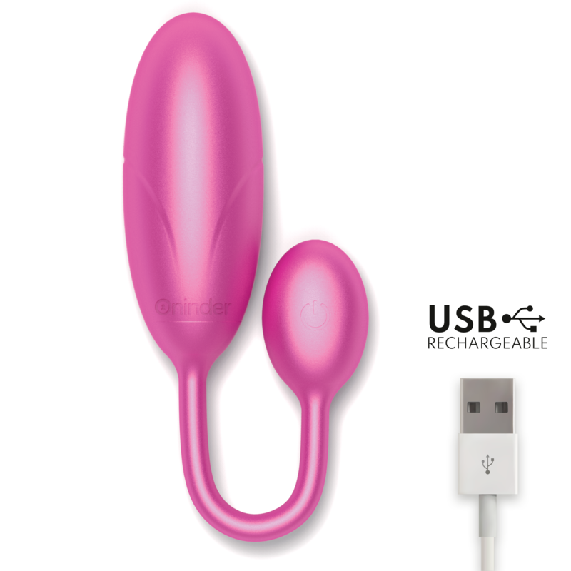 Uovo Vibrante con App Oninder Denver — Rosa, 7 cm