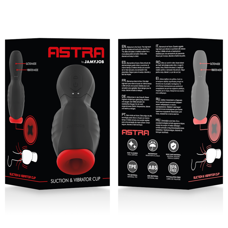 Masturbatore Maschile con Aspirazione Jamyjob Astra Oral Extrem