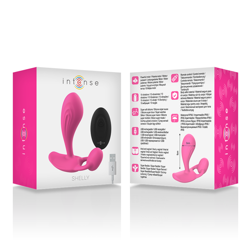 Plug Anale Vibrante con Telecomando Intense Shelly — Rosa