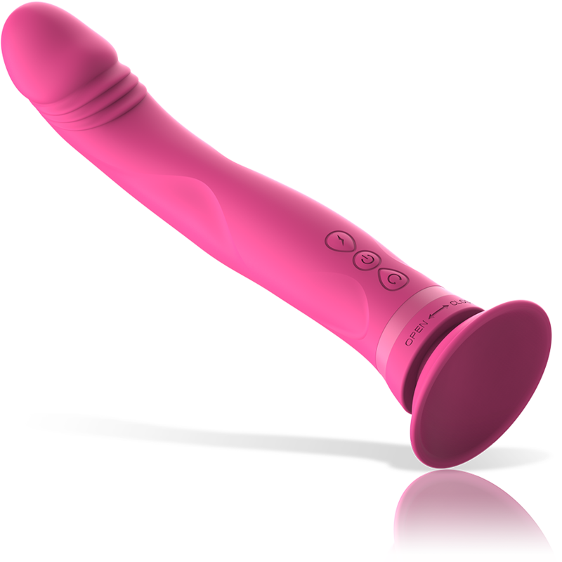 Dildo Vibrante con Ventosa Intense Michelangelo — Silicone Rosa
