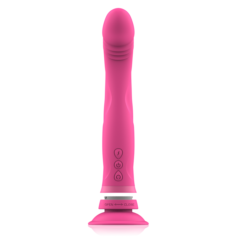 Dildo Vibrante con Ventosa Intense Michelangelo — Silicone Rosa