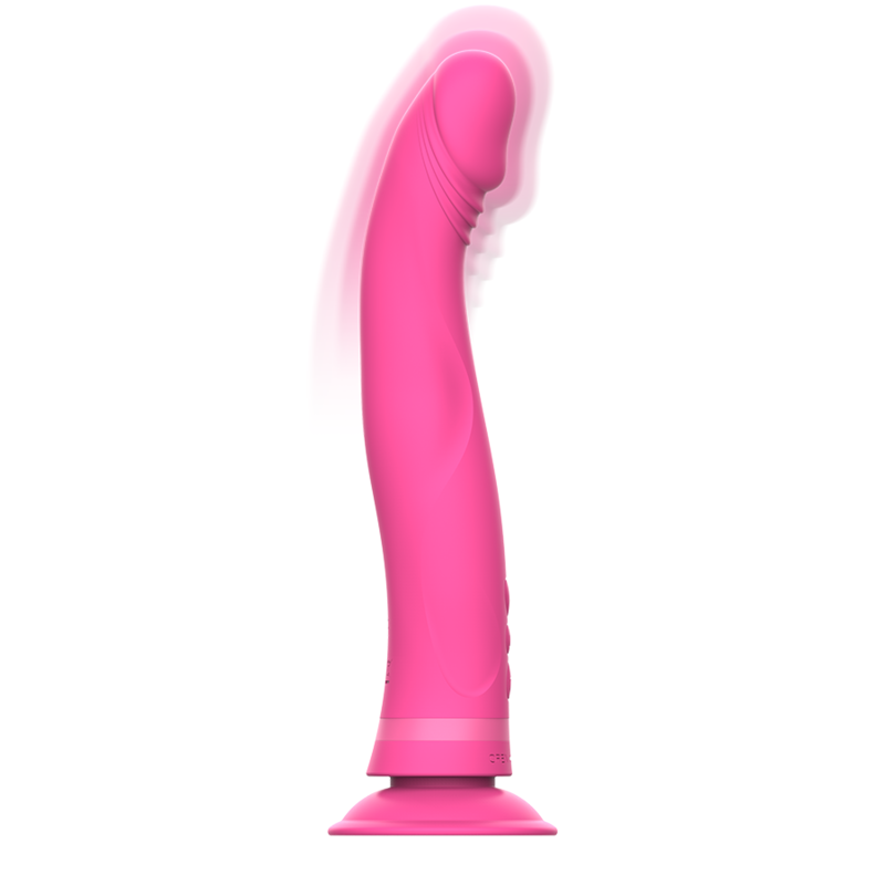 Dildo Vibrante con Ventosa Intense Michelangelo — Silicone Rosa