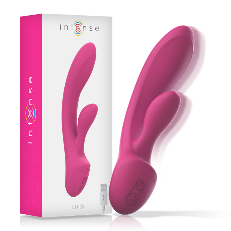 Vibratore Rabbit Punto G e Clitoride Intense Luigi — Rosa