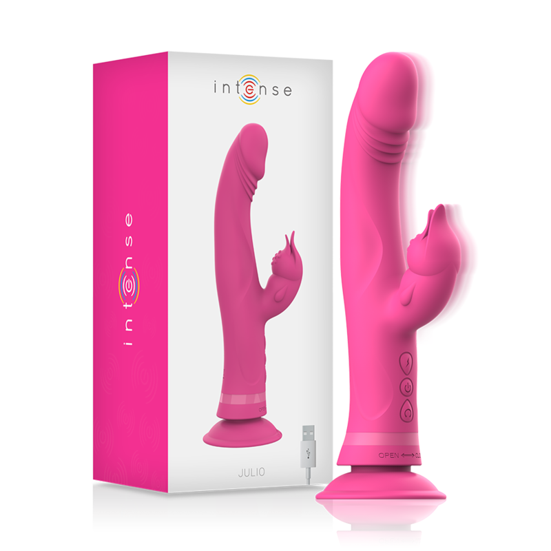 Vibratore Rabbit Intense Julio — Silicone, Doppia Stimolazione