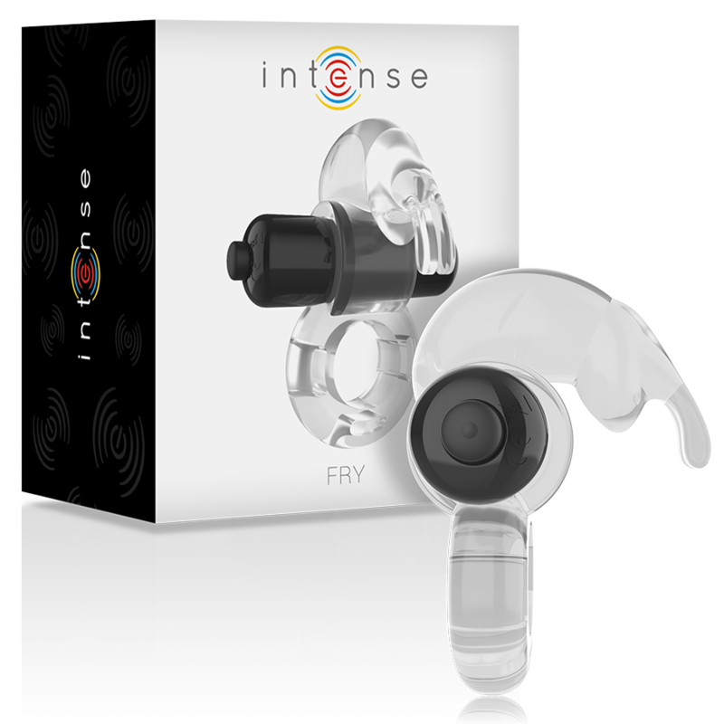Anello Fallico Vibrante Intense Fry — Trasparente