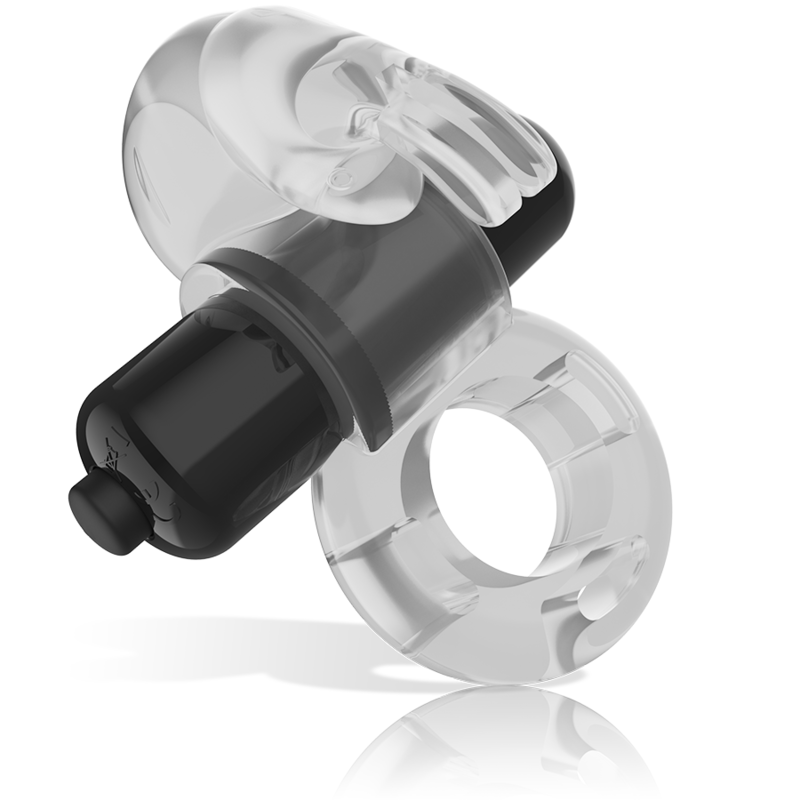 Anello Fallico Vibrante Intense Fry — Trasparente
