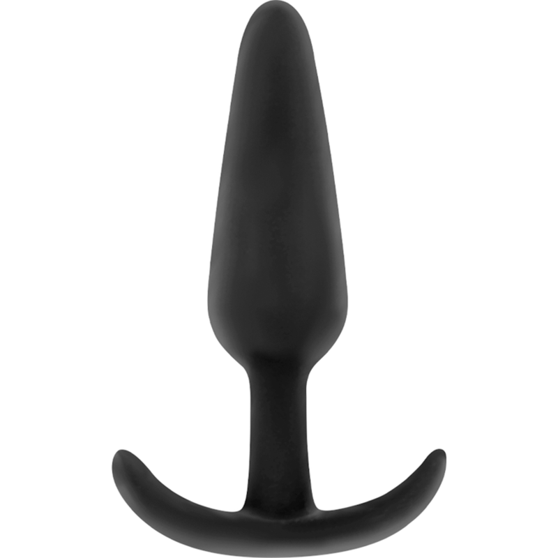 Plug Anale in Silicone Black&Silver Kael — Misura Media