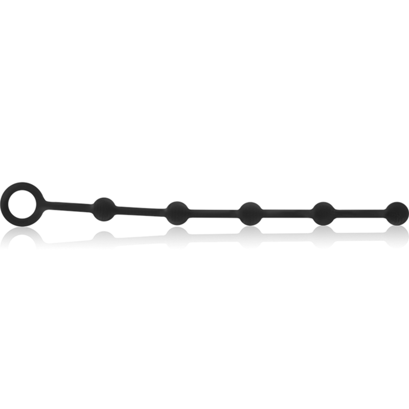 Palline Anali per Principianti Black&Silver Korg — Silicone 21 cm