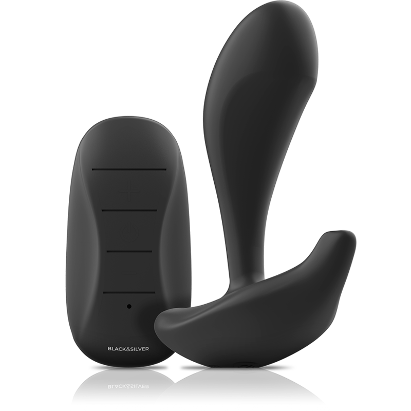 Plug Anale Vibrante con Telecomando Black&Silver Dwayne