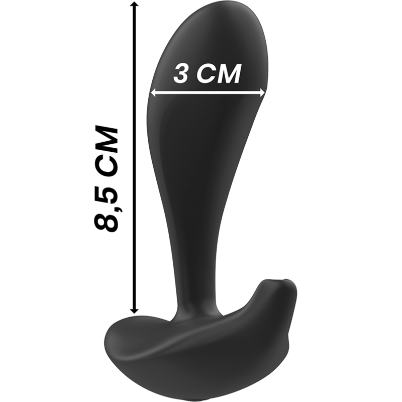 Plug Anale Vibrante con Telecomando Black&Silver Dwayne