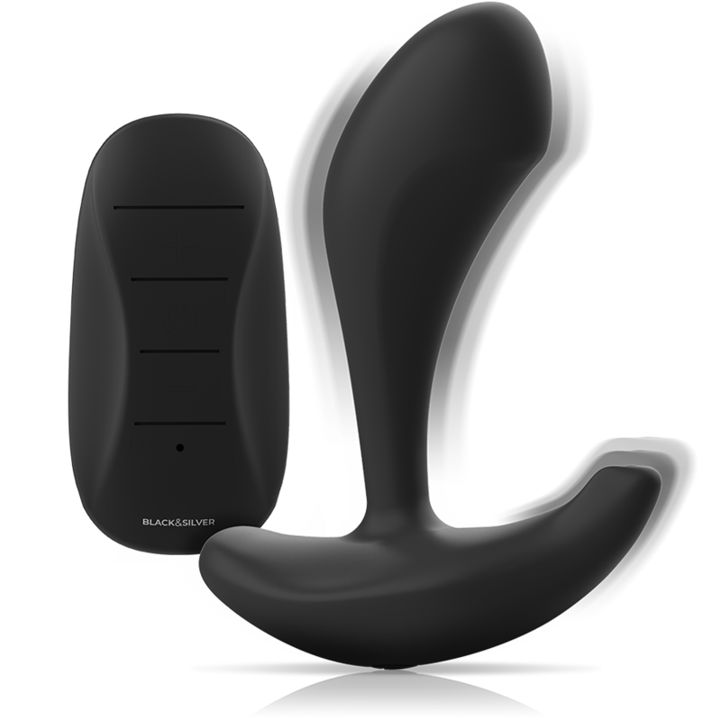 Plug Anale Vibrante con Telecomando Black&Silver Dwayne