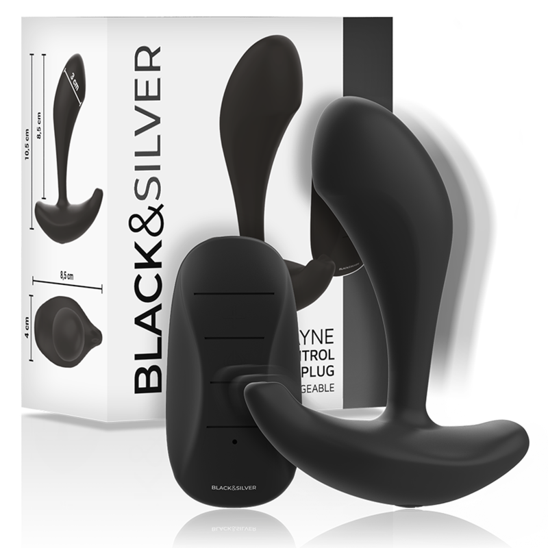 Plug Anale Vibrante con Telecomando Black&Silver Dwayne