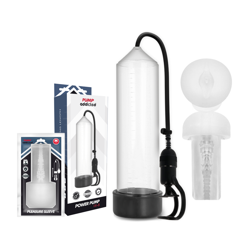 Pompa Pene con Masturbatore Pump Addicted RX5 — Trasparente