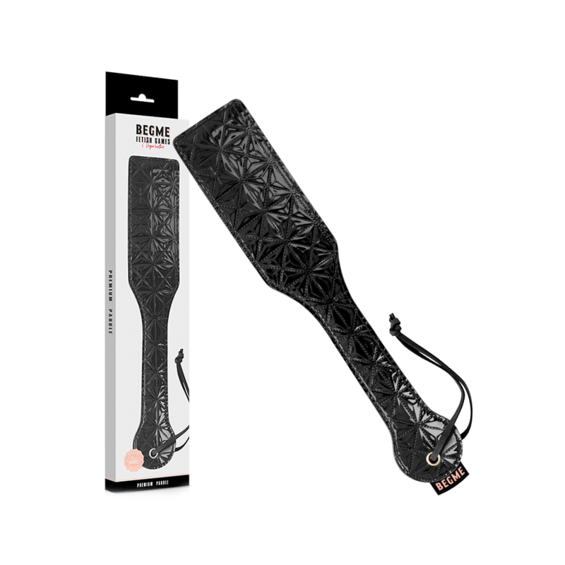 Pagaia BDSM in Pelle Vegana Begme Black Edition
