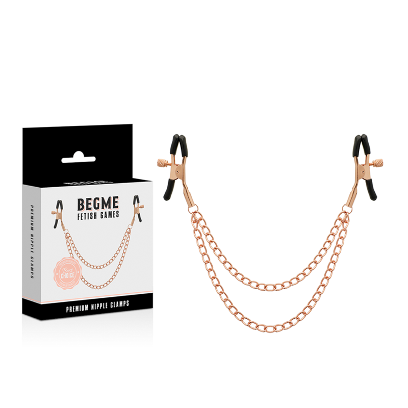 Pinze per Capezzoli BDSM Begme Black Edition — Acciaio Inox