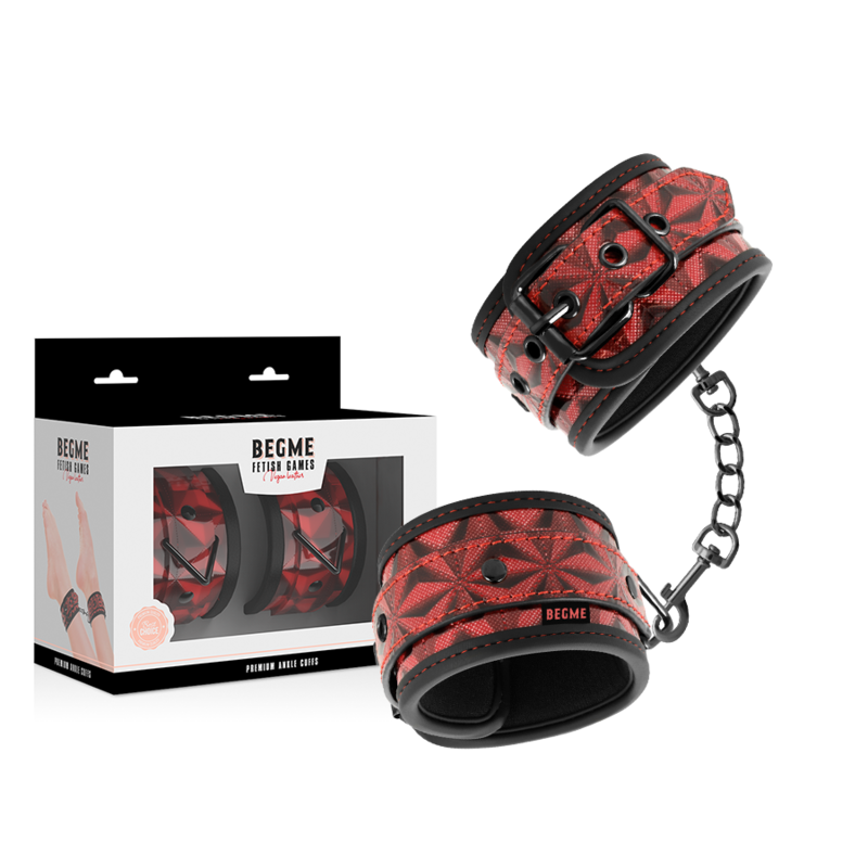 Polsini Caviglia Bondage Begme Red Edition — Fodera Neoprene