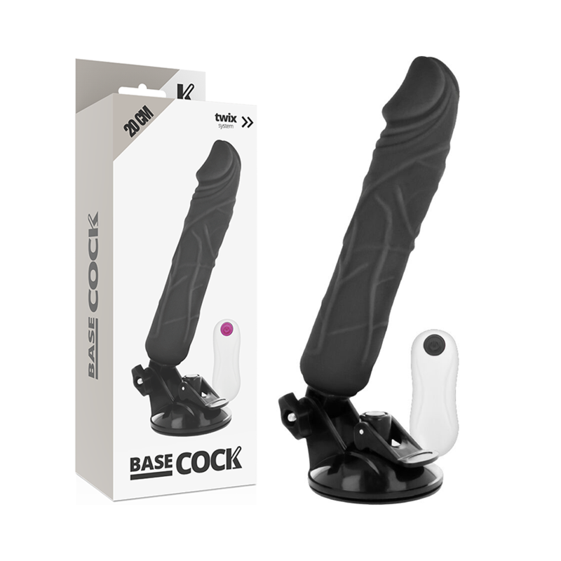 Dildo Realistico Vibrante Telecomandato Basecock — 20 cm