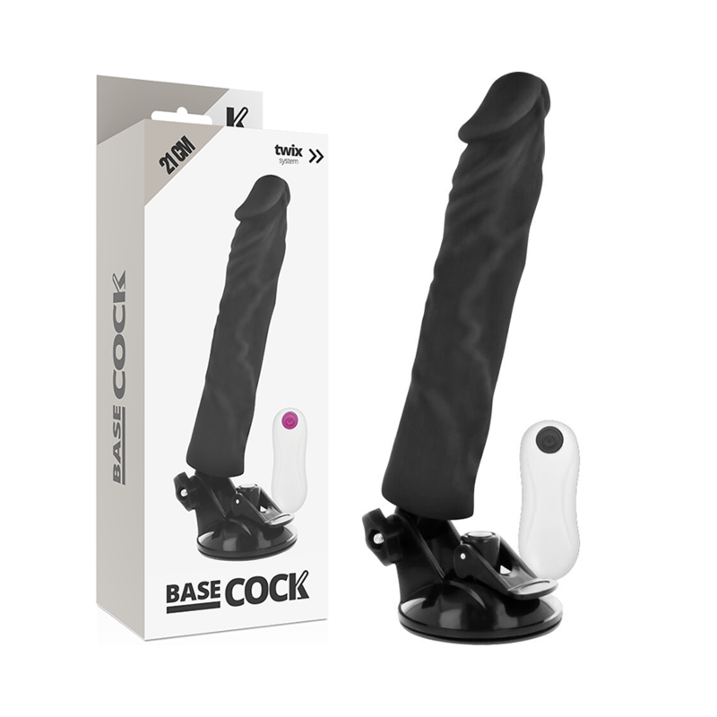 Dildo Realistico Vibrante Telecomandato Basecock — 21 cm