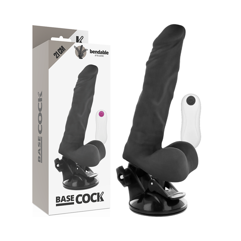 Dildo Realistico Vibrante Telecomando Basecock — 21 cm