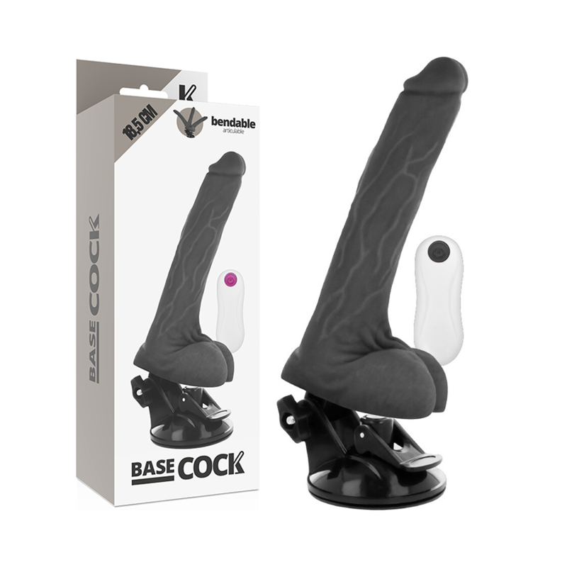 Dildo Realistico Vibrante Flessibile Basecock — 18.5 cm