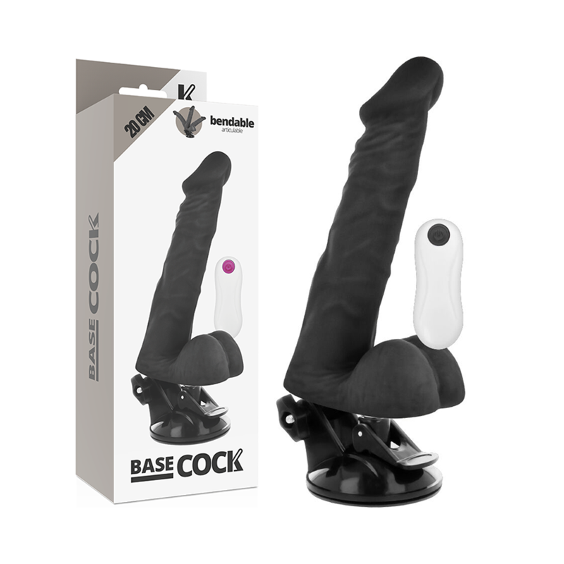 Dildo Realistico Vibrante Telecomandato Basecock — 20 cm
