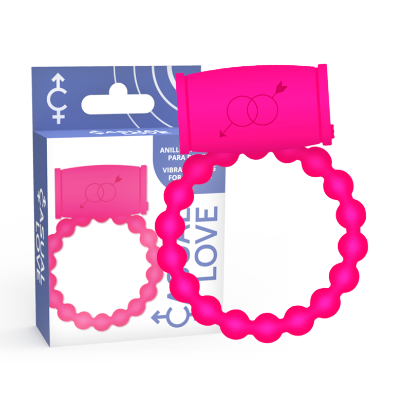 Anello Fallico Vibrante Casual Love Ring 25 — Silicone, Rosa