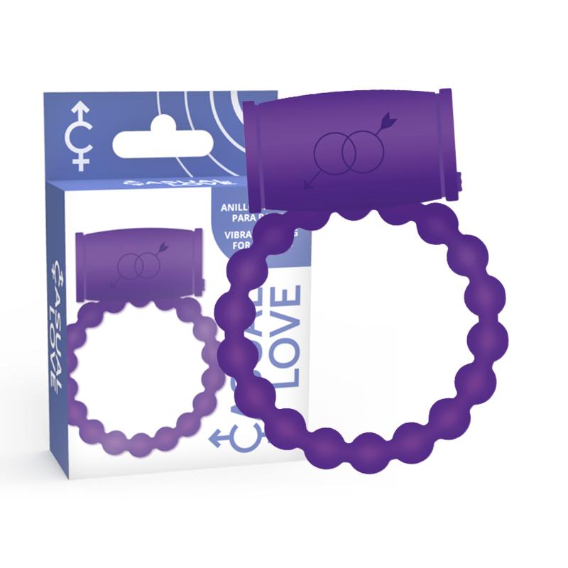 Anello Fallico Vibrante Casual Love Ring 25 — Silicone, Viola