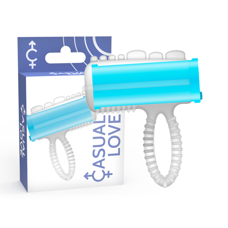 Anello Vibrante per Dito e Lingua Casual Love — Blu