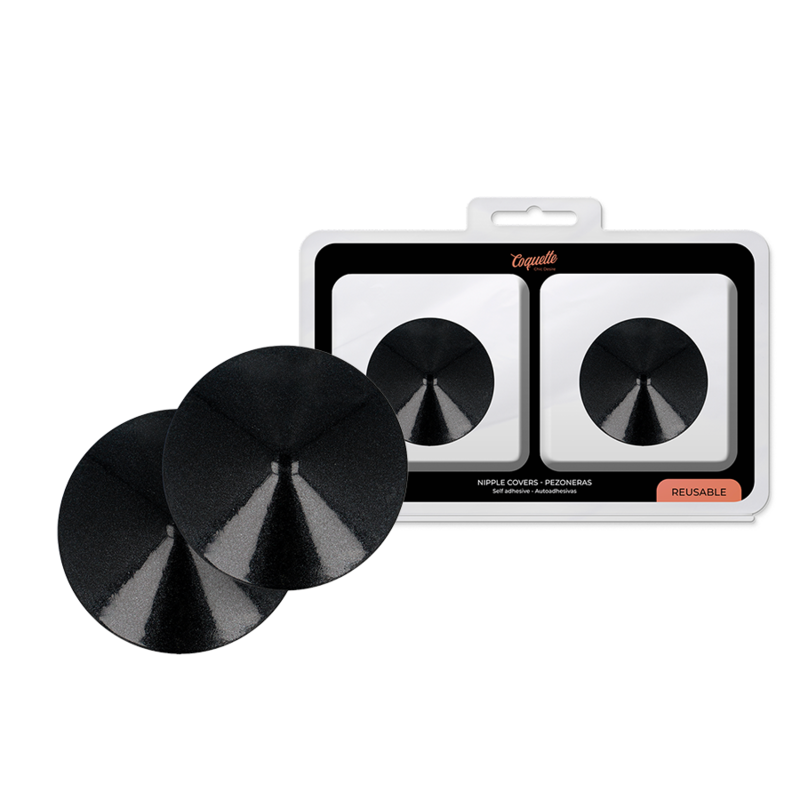Copricapezzoli Rotondi in Metallo Coquette Chic Desire — Nero