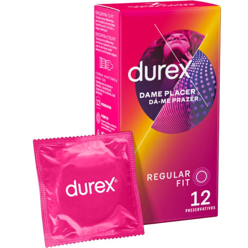Preservativi con Rilievi Durex Dame Placer — 12 Unità