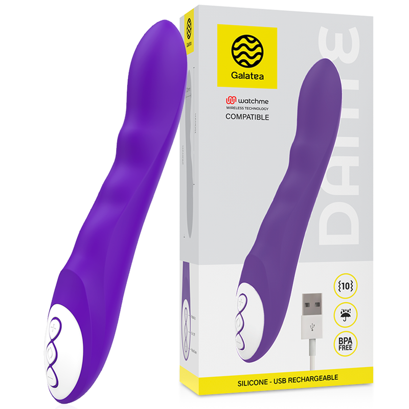 Vibratore Rabbit Galatea Dante — Wireless Watchme, Lilla