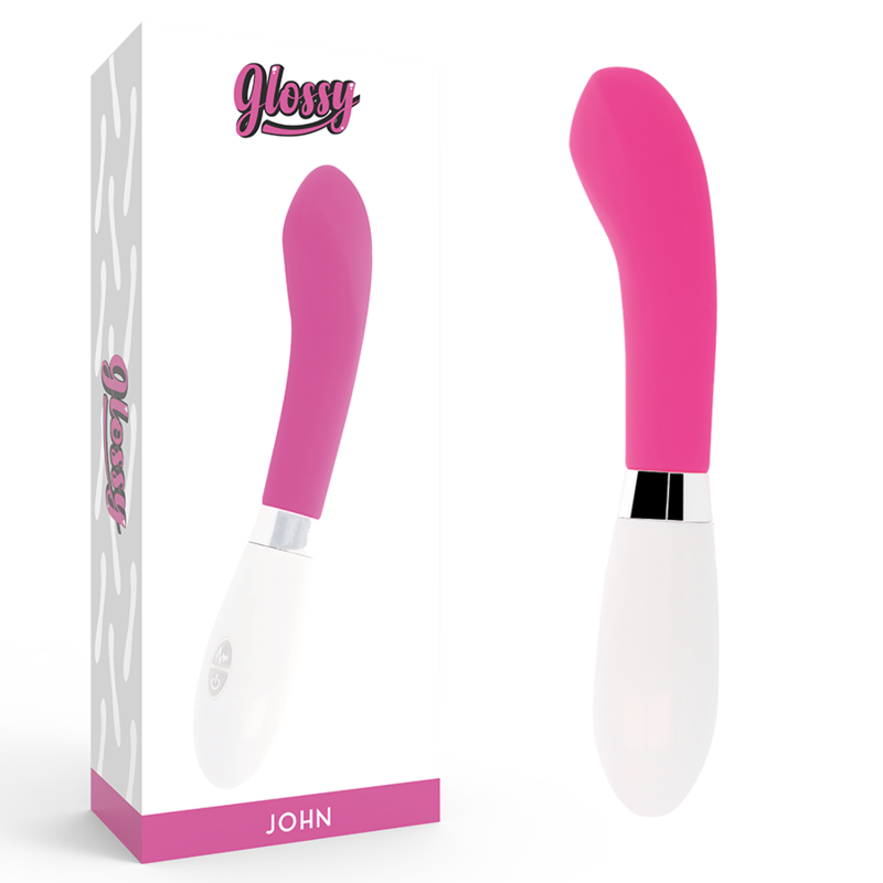 Vibratore Punto G Glossy John — 10 Funzioni, Rosa
