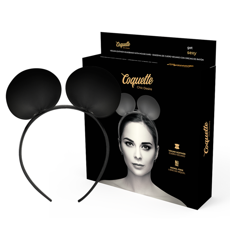 Fascia con Orecchie da Topo Coquette Chic Desire — Pelle Vegana