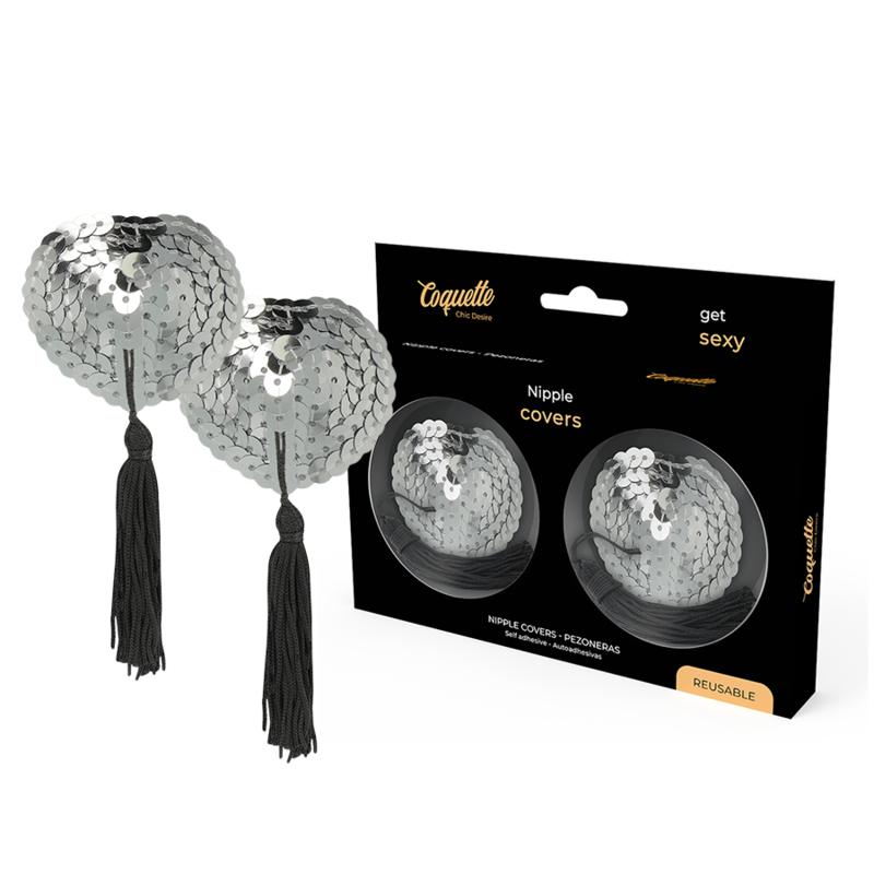 Copricapezzoli Autoadesivi Coquette Chic Desire — Argento