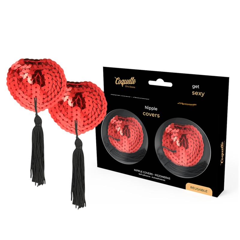 Copricapezzoli Autoadesivi Coquette Chic Desire — Rosso