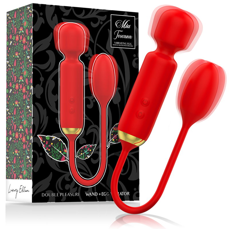 Kit Vibratore Bacchetta + Uovo Vibrante Mia Toscana