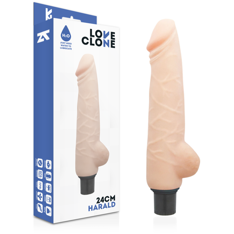 Dildo Realistico Autolubrificante Loveclone Harald — 24 cm