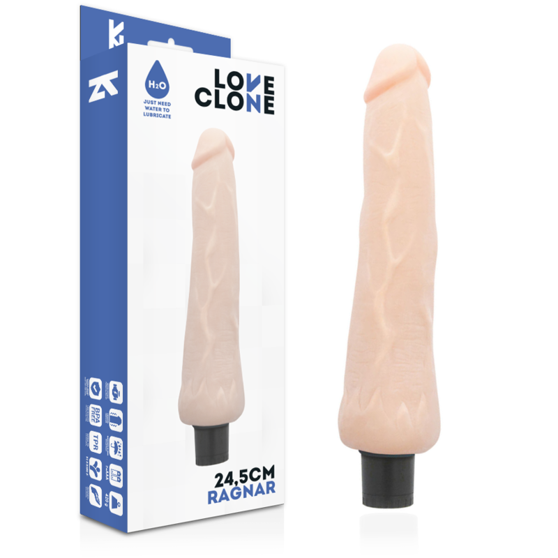 Dildo Realistico Autolubrificante Loveclone Ragnar — 24,5 cm