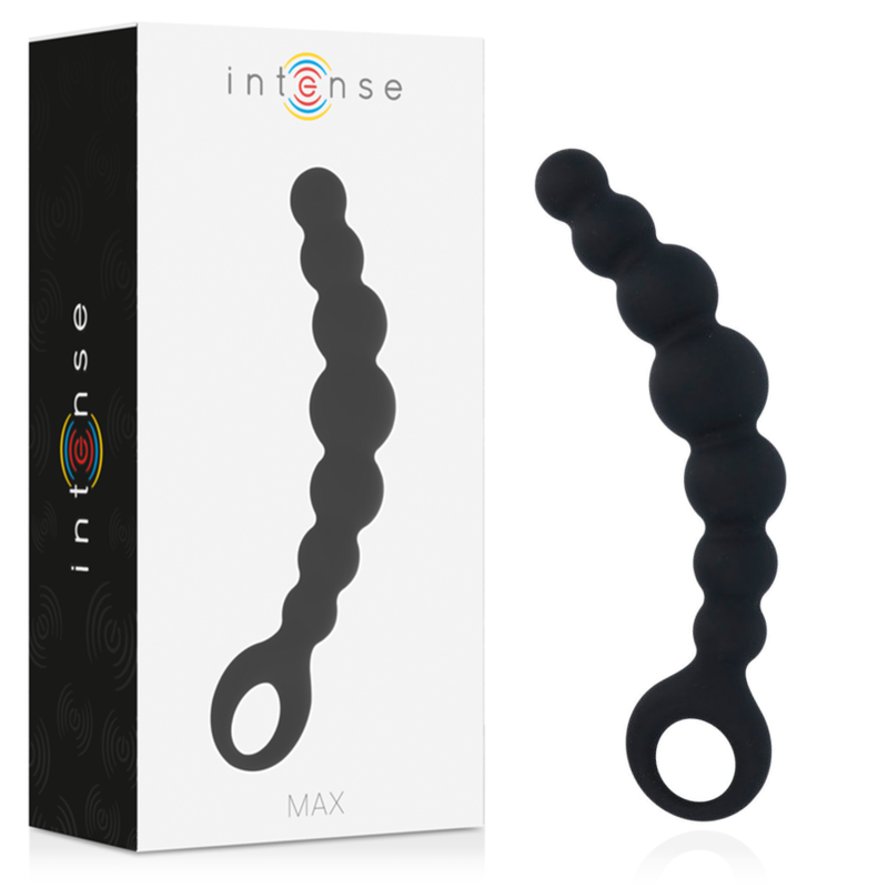 Sfere Anali Intense Anal Max — Silicone Medicale, 8 Sfere, Nero
