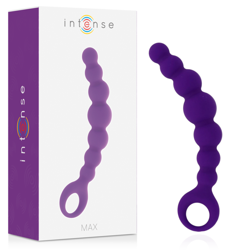Plug Anale a Sfere Intense Anal Max — Silicone, Lilla