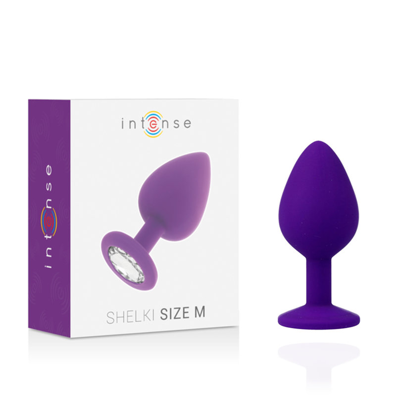 Plug Anale Intense Shelki M — Silicone, Lilla